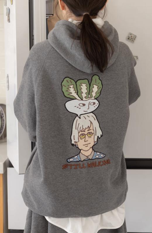 步履不停/5D15112C/加绒连帽抽绳卫衣 商品图1