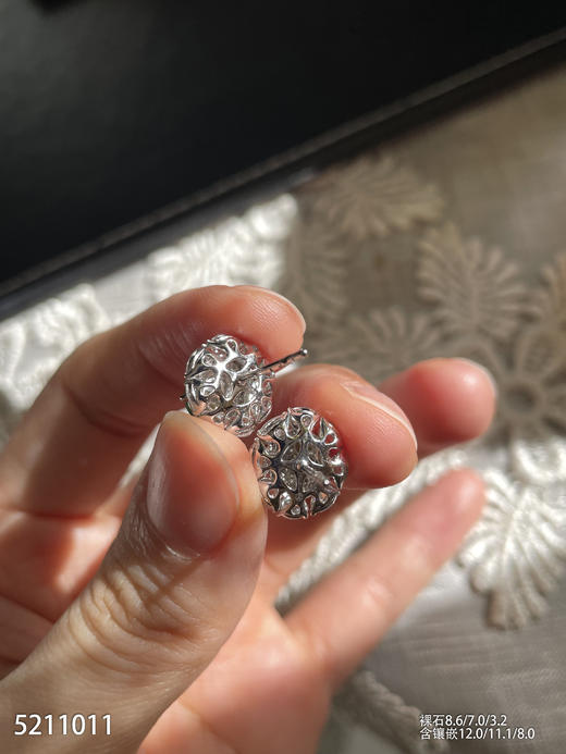 5211011，蛋面耳钉。具体价格微信咨询 商品图5