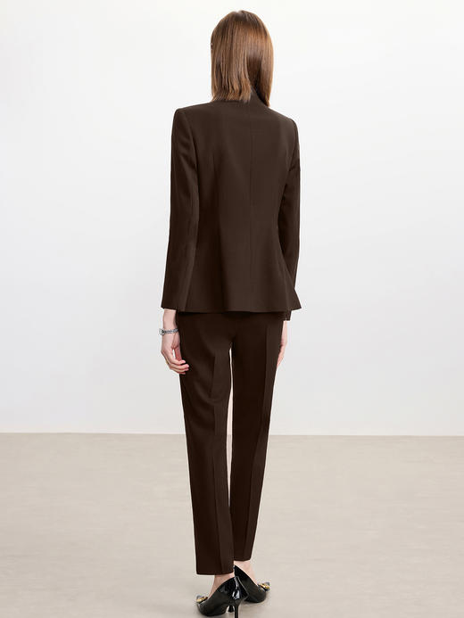 IWY/高级感V领爆款棕色西装套装女秋冬新款气质工作服通勤职业装CP2559 商品图4