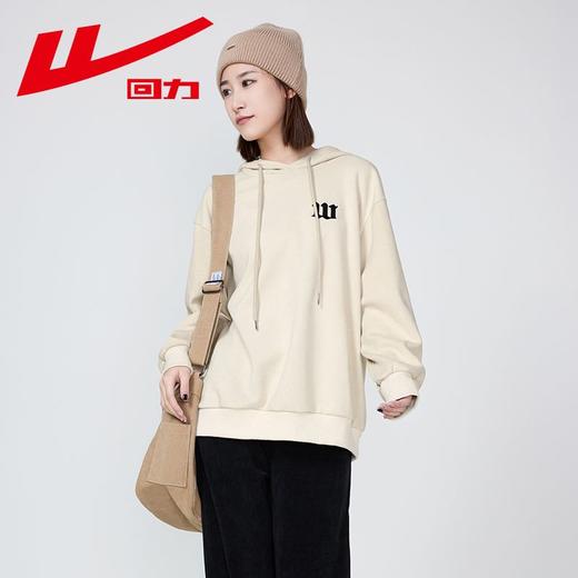 回力刺绣卫衣女2025秋季慵懒风宽松韩系潮牌美式初秋连帽上衣女款 商品图2