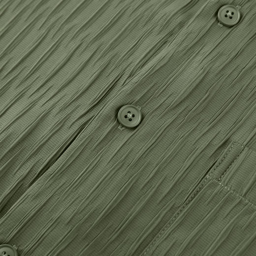 GXG男装【压褶工艺】春季时尚肌理感面料男款翻领长袖衬衫K&C 商品图12