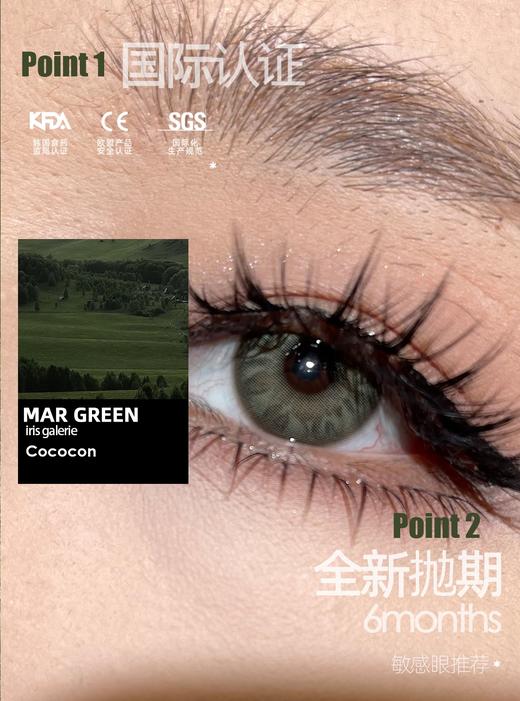 cococon半年抛 青鸾/苔原秘境 14.0-14.2mm 蓝绿色 好好看啊！ 商品图5