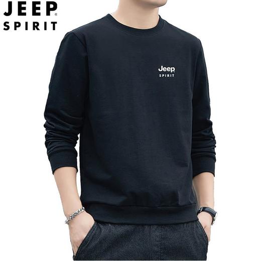 JEEP SPIRIT春秋圆领卫衣男休闲宽松大码长袖t恤上衣6501新 商品图1
