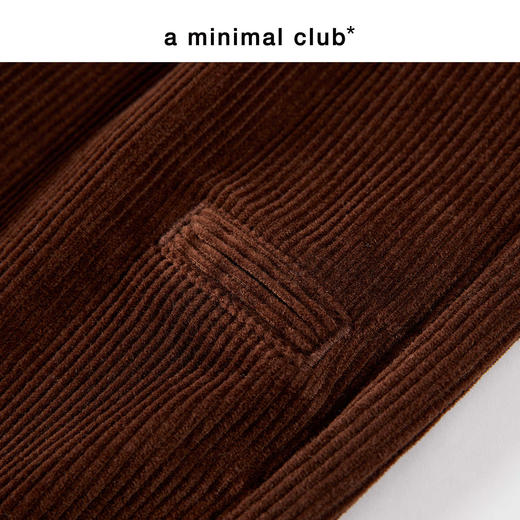 a minimal club复古立体双褶灯芯绒裤100%棉直筒宽松长裤AM5ATR04 商品图3