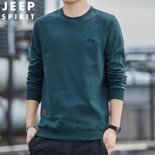 JEEP SPIRIT春秋圆领长袖T恤男运动宽松卫衣男潮牌7151新（主推） 商品图2