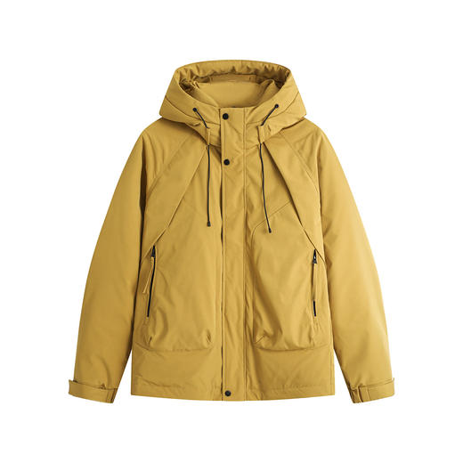 罗蒙冬季羽绒服男士时尚拼接大口袋休闲连帽防风保暖羽绒服外套 商品图8