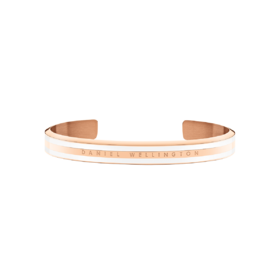7315030006636 丹尼尔惠灵顿DANIEL WELLINGTON DW手镯|男女高雅简约珠光开口白质感玫瑰金色撞色细情侣手环