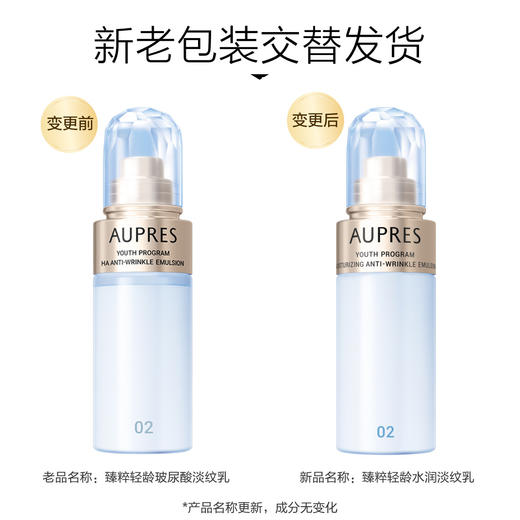 6903966544554  欧珀莱AUPRES 臻粹轻龄水润淡纹乳滋润型130ml 保湿补水滋润提亮精华乳【130ml 】 商品图3