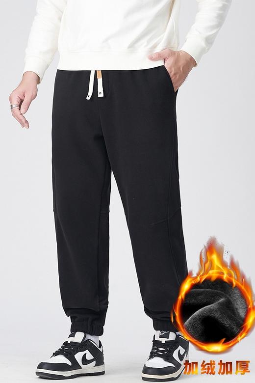 【DMH】大依优型大码男装秋冬加绒休闲长裤百搭运动松紧腰棉质卫裤300斤 商品图4