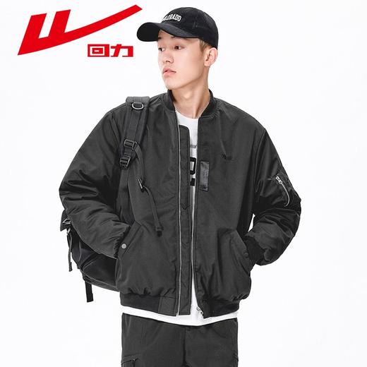 回力工装棉服男飞行夹克冬季新款潮牌棒球服保暖棉衣棉袄加厚外套 商品图1