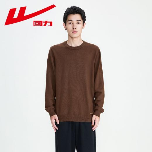 回力毛衣男2025春秋新款圆领半高领毛线衣保暖内搭针织黑色打底衫 商品图7