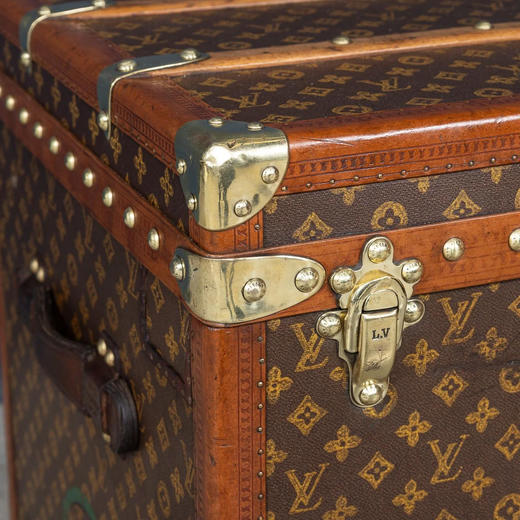 独角鹿西洋古董1920年代法国顶级奢侈品牌路易威登出品Monogram帆布经典老花款帽箱 商品图10