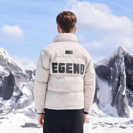 半身缘男装 冬季户外脏脏风多袋设计工装羽绒服254312P01710151 商品图4