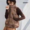 90白鸭绒立领拉链无袖加厚羽绒服马甲 商品缩略图0