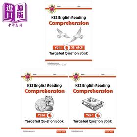 【中商原版】英国原版CGP 小学六年级英语阅读理解练习册3册 KS2 English Targeted Question Book Year 6 Comprehension