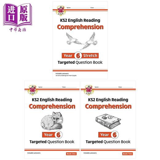 【中商原版】英国原版CGP 小学六年级英语阅读理解练习册3册 KS2 English Targeted Question Book Year 6 Comprehension 商品图0