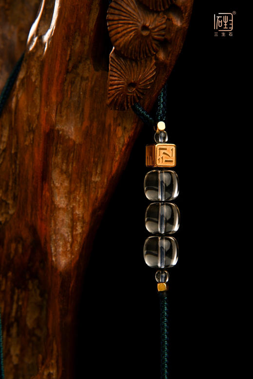 三生无限.红宝石白水晶时来运转禅意长链 商品图3