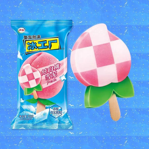 冰工厂炫白桃雪泥雪糕冰淇淋 商品图0