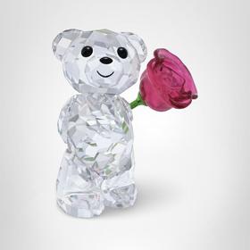 黑五特价！Swarovski水晶雕塑 拿玫瑰花🌹的小熊🐻 原价1200+黑5价￥450直邮到手