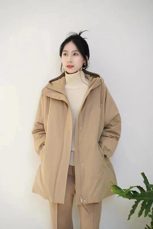 【高品质私服】【IC丝羊毛平纹布羽绒服】宽松廓形 包容身材 易于叠穿【无标出货 介意慎拍】 商品图0