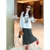 <曾小咸推荐> 现货秒杀！微信超特价！黑白条纹半裙 日常149.99 立减70 秒杀79.99！狗狗印花加绒卫衣秒杀89.99！ 商品缩略图0