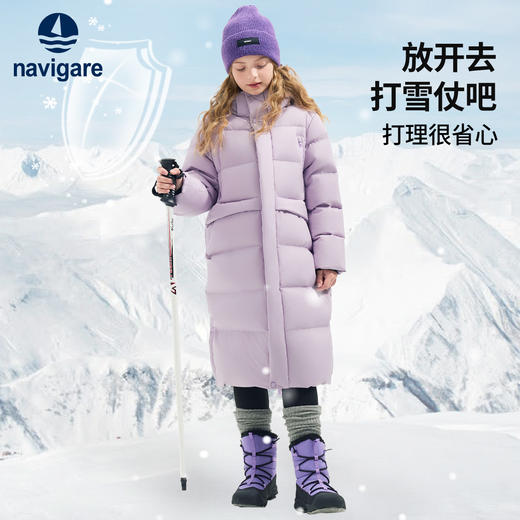 【90鹅绒】【纳维凯尔】【120-175】意大利小帆船男女童长款防寒鹅绒服 商品图9