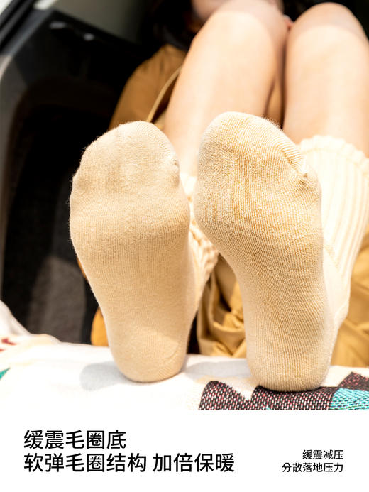 副歌毛圈冬季寒冷保暖男袜/女袜 商品图3