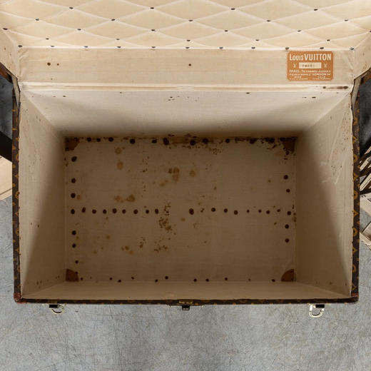 独角鹿西洋古董1920年代法国顶级奢侈品牌路易威登出品Monogram帆布经典老花款帽箱 商品图7