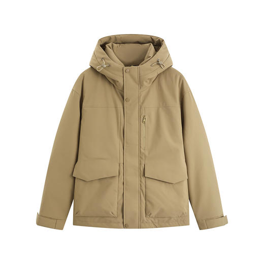 罗蒙冬季短款羽绒服男士极简港风连帽防风保暖羽绒服外套 商品图7