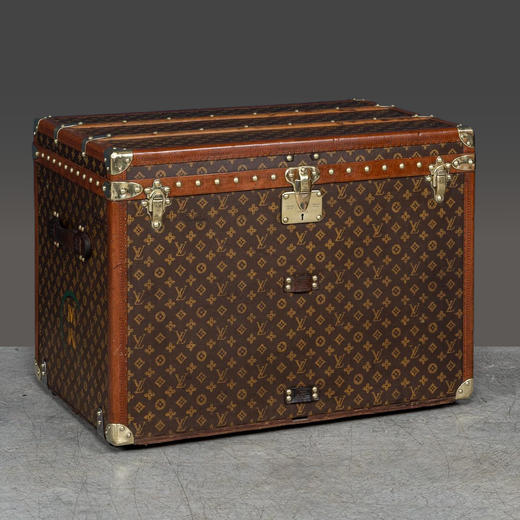 独角鹿西洋古董1920年代法国顶级奢侈品牌路易威登出品Monogram帆布经典老花款帽箱 商品图1