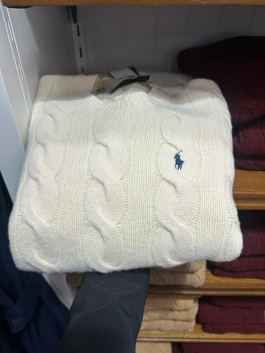 999 黑五巨折💢羊绒麻花🐏🇺🇸✨Ralph Lauren拉夫劳伦麻花羊毛针织衫🤍柔软90%羊毛+10%山羊绒，细腻又保暖 商品图0
