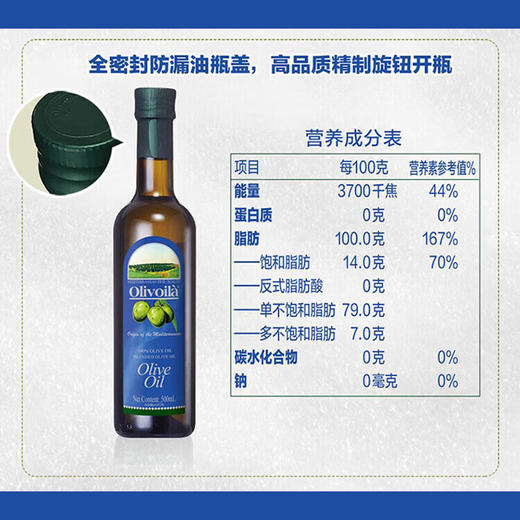 欧丽薇兰橄榄油500ml*2云系列礼盒 商品图6