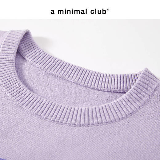 a minimal club吐舌爱因斯坦印花包芯纱毛衣羊毛混纺套头AM5ASW05 商品图2