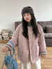 🌸内附对比🆚远超市场版❗️降温预警❗️雪天氛围感穿搭⚠️【吉米故事费尔岛两面穿羊羔毛外套】🌈｜气温骤降10℃美貌+实用”双buff叠满这件两面穿外套直接杀疯了！ 商品缩略图4