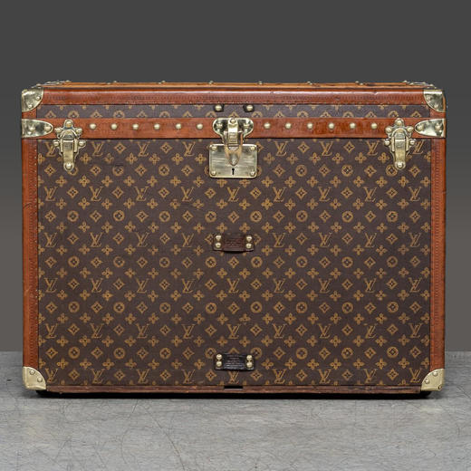 独角鹿西洋古董1920年代法国顶级奢侈品牌路易威登出品Monogram帆布经典老花款帽箱 商品图0
