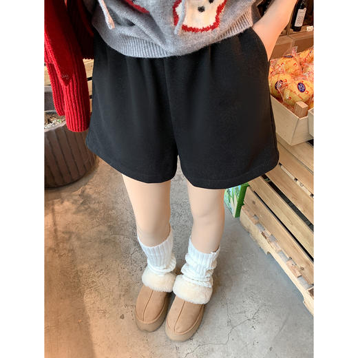 <曾小咸推荐> 现货秒杀！微信超特价！高腰毛呢短裤 日常129.99 立减70 秒杀59.99！ 商品图2