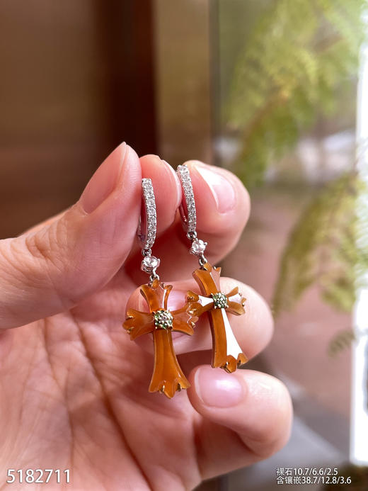 5182711，十字架耳坠。具体价格微信咨询 商品图0
