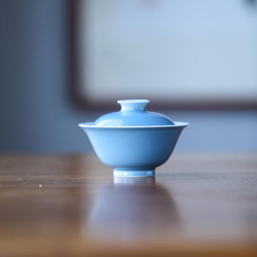 【曰何】 云色盖碗（天蓝） 商品图0