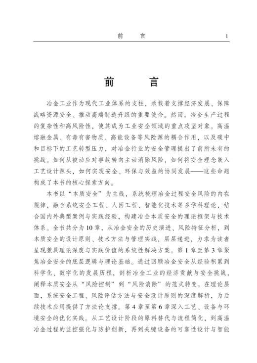 冶金过程本质安全提升方法概论 商品图1