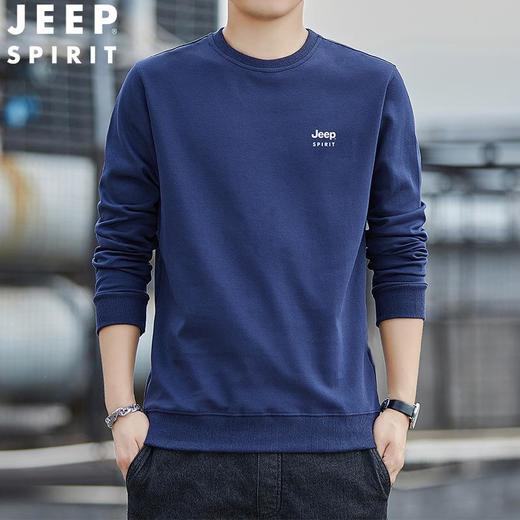 JEEP SPIRIT秋冬绒加厚圆领长袖羊羔绒卫衣宽松羊羔绒卫衣HL6501D 商品图4