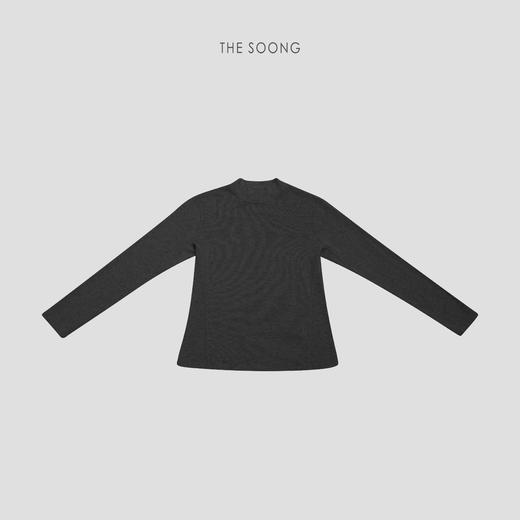 THESOONG|"暖意刚需"50s水磨克什米尔羊绒四针十六线长袖上衣HWTX8267 商品图5