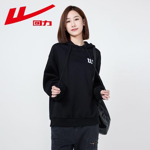 回力刺绣卫衣女2025秋季慵懒风宽松韩系潮牌美式初秋连帽上衣女款 商品图9