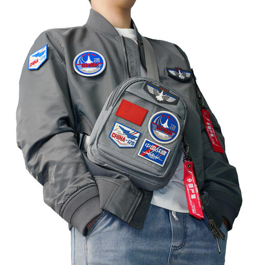 【飞行斜挎包】防水牛津百搭三色魔术贴款飞行斜挎包HK 商品图2