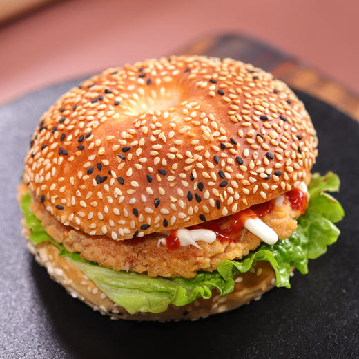 炸鸡芝麻贝果【停用】 商品图0