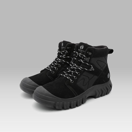 HANGTEN欢腾机能风男士保暖复古工装靴日常户外通勤高帮短靴B5221027RD
 商品图2