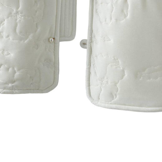 2025冬季新款复古中式国风改良纯色文艺休闲圆领夹棉棉袄外套女 商品图4