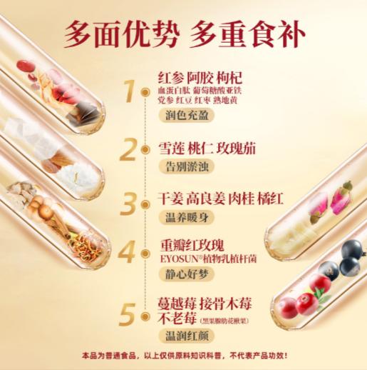 【食养东方系列】红参阿胶五红发酵饮-西麦本草饮品（内含50ML*5瓶） 商品图3