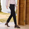 半身缘女裤 冬季针织弹性舒适九分锥形休闲裤254102E10320061 商品缩略图2