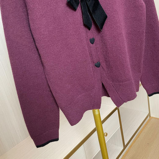 奢姿大码女装2025冬季蝴蝶结针织衫中长款丝绒半身裙胖妹妹两件套9954954016AB 商品图3