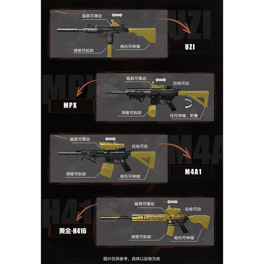 暗区突围模型第二弹拼装枪玩具-纪念日百货门店同款168144729 商品图2
